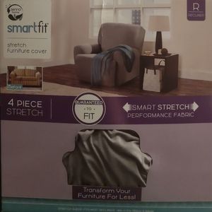 The Zenna Home Stretch Suede Smart Fit Recliner Slipcover